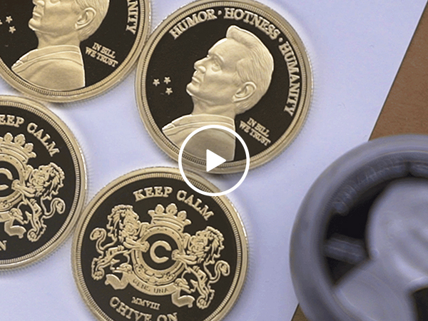 A look at the newly minted Bill Murray Coin collection (Video)