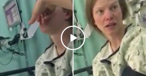 Girl gets out of surgery, boyfriend promptly steals her nose (Video)