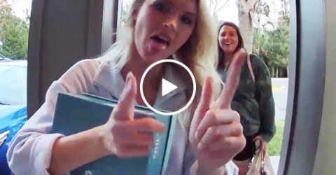 Wait... He turned away three girls ready to party?! (VIDEO)