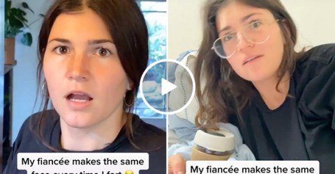 Guy breaks his Fiancée's brain... with farts (Video)
