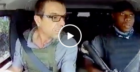 Insane footage of a real Armed Heist is almost too unbelievable (Video)