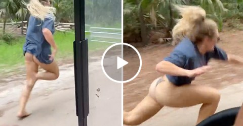 Running without pants on is high-risk/high-reward...