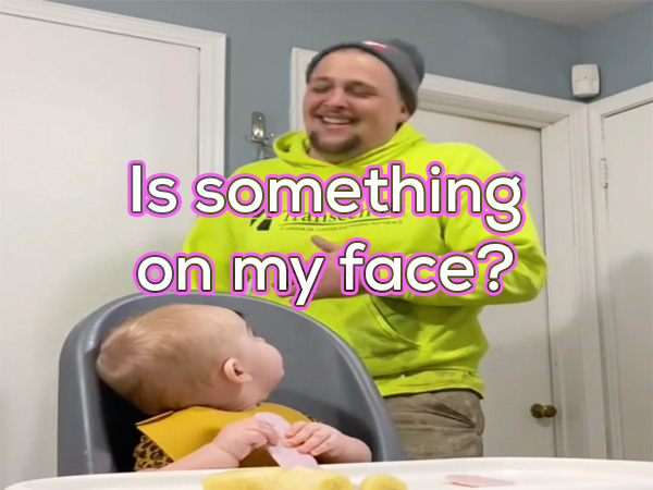 Dad can't handle his baby's new look (Video)