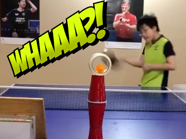 It's not your FAULT if you LOVE these ACE ping pong tricks (Video)